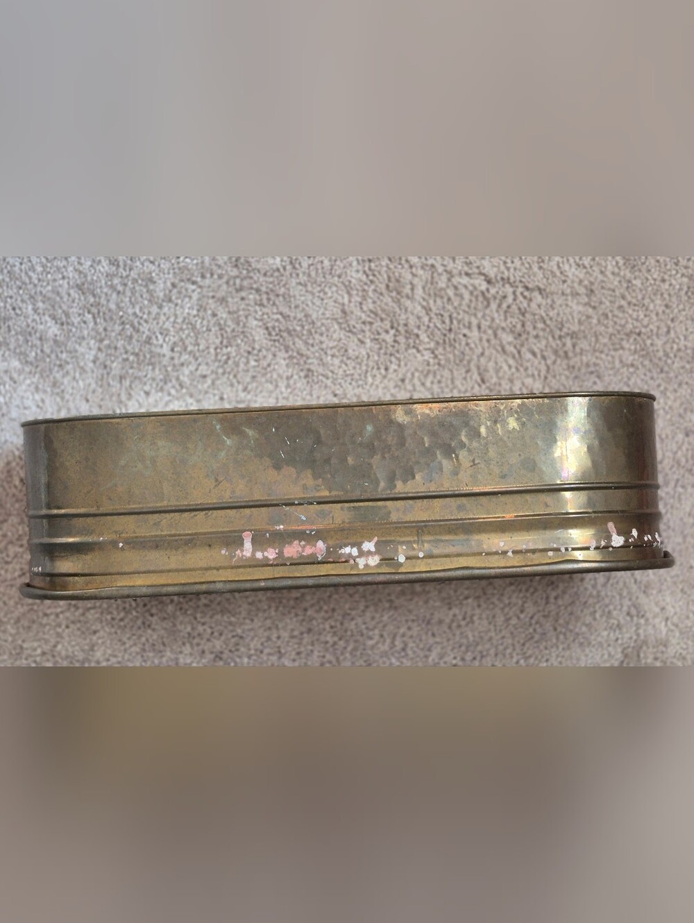 Antique Large Brass Decorative Planter